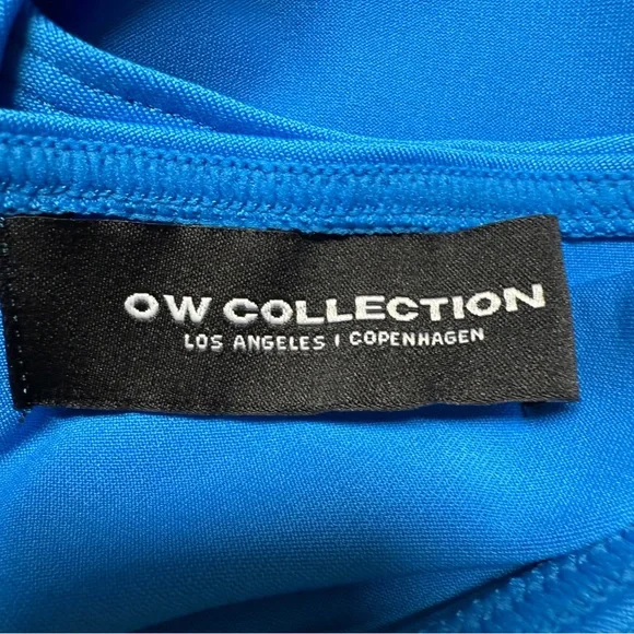 OW Collection Ezra Asymmetrical Bodysuit Back Cut Out Size XL US 12, New w/Tags! - Picture 4 of 16